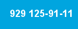 929 125-91-11 929 125-91-11